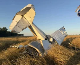 Ан-2 рухнул в Самарской области во время орошения полей